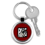 Pug Key Chains (Round)  Front