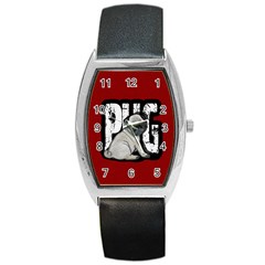 Pug Barrel Style Metal Watch by Valentinaart