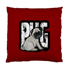 Pug Standard Cushion Case (two Sides) by Valentinaart