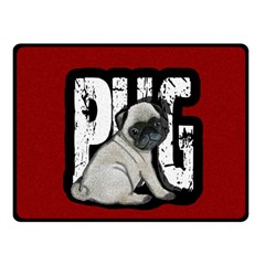 Pug Fleece Blanket (small)