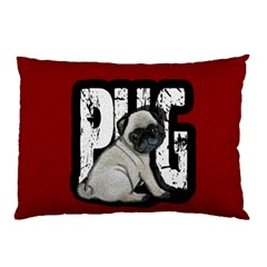 Pug Pillow Case (two Sides) by Valentinaart