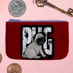 Pug Large Coin Purse by Valentinaart