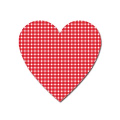 Pattern Diamonds Box Red Heart Magnet by Nexatart