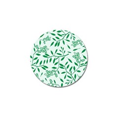 Leaves Foliage Green Wallpaper Golf Ball Marker (4 Pack) by Nexatart