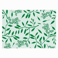 Leaves Foliage Green Wallpaper Large Glasses Cloth (2-side) by Nexatart