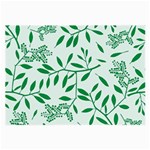 Leaves Foliage Green Wallpaper Large Glasses Cloth (2-Side) Front