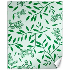 Leaves Foliage Green Wallpaper Canvas 11  X 14   by Nexatart