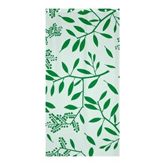 Leaves Foliage Green Wallpaper Shower Curtain 36  X 72  (stall)  by Nexatart