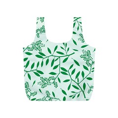 Leaves Foliage Green Wallpaper Full Print Recycle Bags (s)  by Nexatart