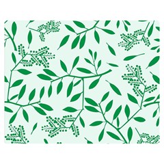 Leaves Foliage Green Wallpaper Double Sided Flano Blanket (medium)  by Nexatart