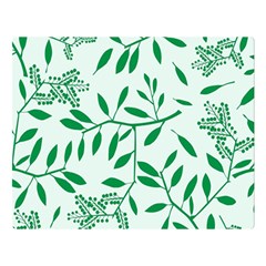 Leaves Foliage Green Wallpaper Double Sided Flano Blanket (large)  by Nexatart