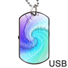 Background Colorful Scrapbook Paper Dog Tag Usb Flash (two Sides) by Nexatart