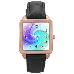 Background Colorful Scrapbook Paper Rose Gold Leather Watch  by Nexatart