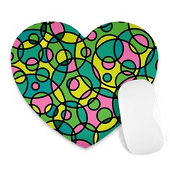 Circle Background Background Texture Heart Mousepads by Nexatart