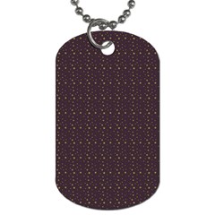 Pattern Background Star Dog Tag (one Side)