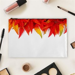 Abstract Autumn Background Bright Cosmetic Bag (large)  by Nexatart