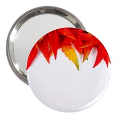 Abstract Autumn Background Bright 3  Handbag Mirrors by Nexatart