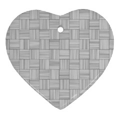 Flooring Household Pattern Heart Ornament (two Sides) by Nexatart