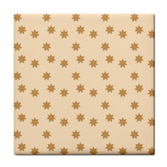 Pattern Gingerbread Star Tile Coasters by Nexatart