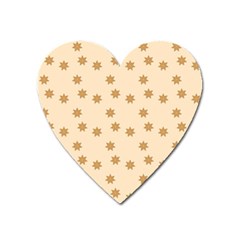 Pattern Gingerbread Star Heart Magnet by Nexatart