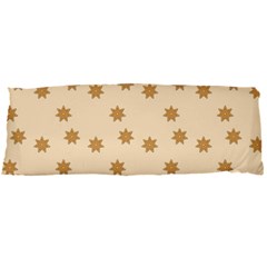 Pattern Gingerbread Star Body Pillow Case Dakimakura (two Sides) by Nexatart