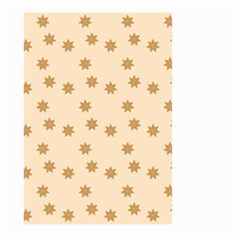 Pattern Gingerbread Star Large Garden Flag (two Sides) by Nexatart