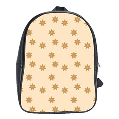 Pattern Gingerbread Star School Bags (xl)  by Nexatart