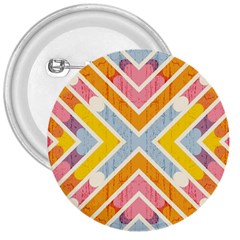 Line Pattern Cross Print Repeat 3  Buttons by Nexatart