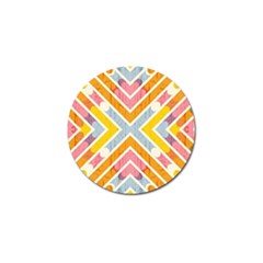 Line Pattern Cross Print Repeat Golf Ball Marker by Nexatart