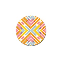 Line Pattern Cross Print Repeat Golf Ball Marker (10 Pack) by Nexatart