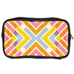 Line Pattern Cross Print Repeat Toiletries Bags 2-side by Nexatart