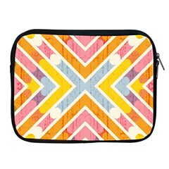 Line Pattern Cross Print Repeat Apple Ipad 2/3/4 Zipper Cases by Nexatart