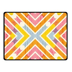 Line Pattern Cross Print Repeat Double Sided Fleece Blanket (small)  by Nexatart