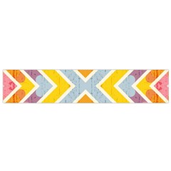 Line Pattern Cross Print Repeat Flano Scarf (small) by Nexatart