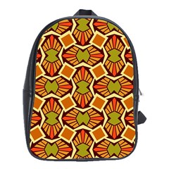 Geometry Shape Retro Trendy Symbol School Bags (xl)  by Nexatart