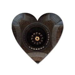 Pattern Design Symmetry Up Ceiling Heart Magnet by Nexatart