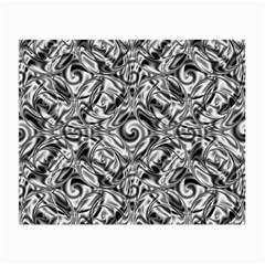 Gray Scale Pattern Tile Design Small Glasses Cloth by Nexatart