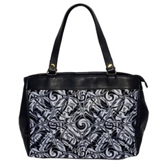 Gray Scale Pattern Tile Design Office Handbags by Nexatart