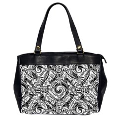 Gray Scale Pattern Tile Design Office Handbags (2 Sides)  by Nexatart