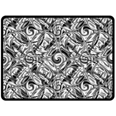 Gray Scale Pattern Tile Design Fleece Blanket (large)  by Nexatart