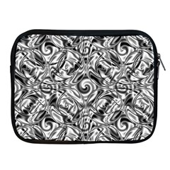 Gray Scale Pattern Tile Design Apple Ipad 2/3/4 Zipper Cases by Nexatart