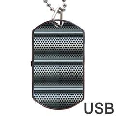 Sheet Holes Roller Shutter Dog Tag Usb Flash (one Side) by Nexatart