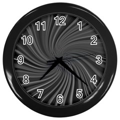 Abstract Art Color Design Lines Wall Clocks (black) by Nexatart