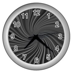 Abstract Art Color Design Lines Wall Clocks (silver)  by Nexatart