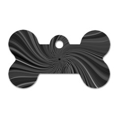 Abstract Art Color Design Lines Dog Tag Bone (two Sides)