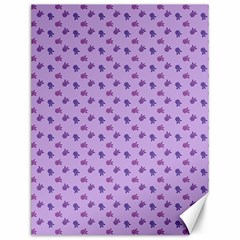 Pattern Background Violet Flowers Canvas 12  X 16   by Nexatart