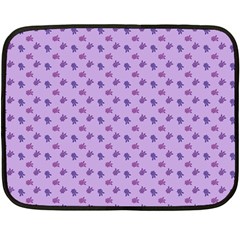 Pattern Background Violet Flowers Double Sided Fleece Blanket (mini)  by Nexatart