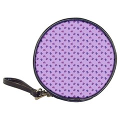 Pattern Background Violet Flowers Classic 20-cd Wallets by Nexatart