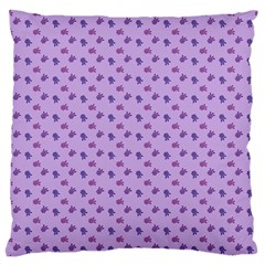 Pattern Background Violet Flowers Standard Flano Cushion Case (two Sides)