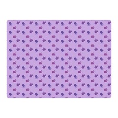 Pattern Background Violet Flowers Double Sided Flano Blanket (mini)  by Nexatart